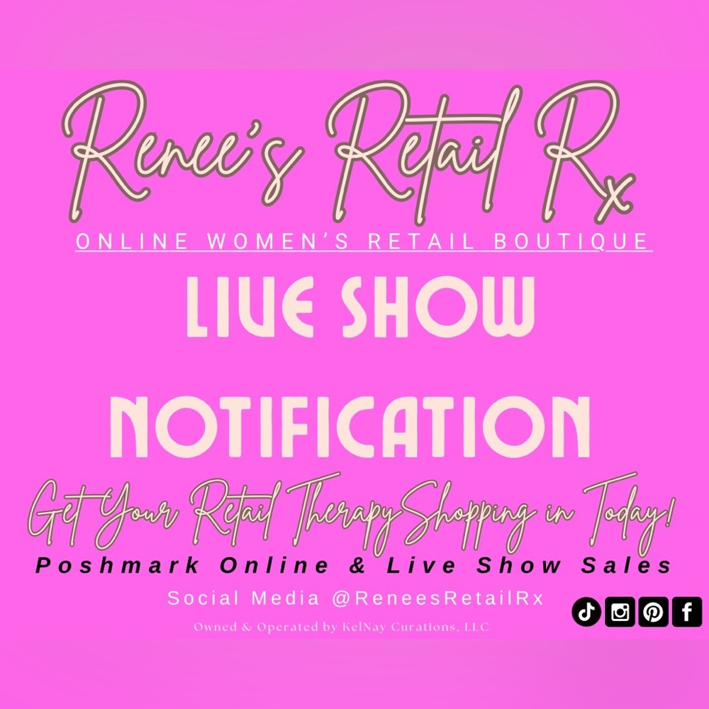 ReneesRetailRx Is Live - Live Show Notification